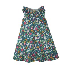 Dress - Summer - Frugi - Dina - Slub - Flower Valley 