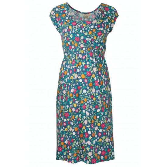 ADULT - Dress - FRUGI - Smocked Dress - Flower Valley - UK 12 - last size