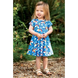 Dress - SKATER - Rainbow - Short sleeves - FRUGI - RAINBOW SKIES