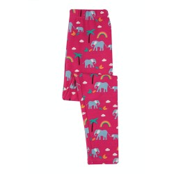 Leggings - FRUGI - LIBBY - ELEPHANT- Pink Rainbow Walks 