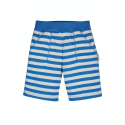 Shorts - Frugi - Favourite - Cobalt Blue and White Stripe 