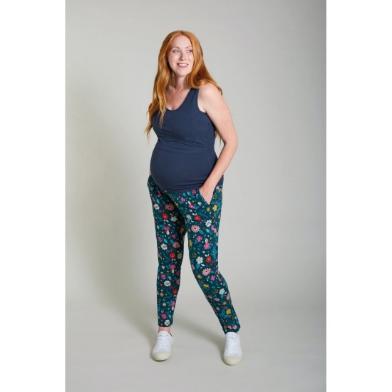 ADULT - Leggings - FRUGI - Ladies Parsnip Harems - Scandi Floral Flowers - flash no return offer