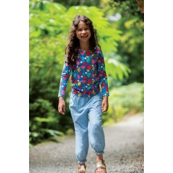 Trousers - Harems - FRUGI - Hermione - Light Soft Chambray Denim - last 12-18m and 8-9yr