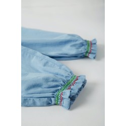 Trousers - Harems - FRUGI - Hermione - Light Soft Chambray Denim - last 12-18m and 8-9yr