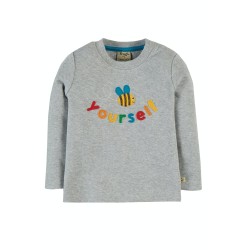 Top - GARDEN - Frugi - Chatter - Grey Rainbow Bee Bug - Bee Yourself 