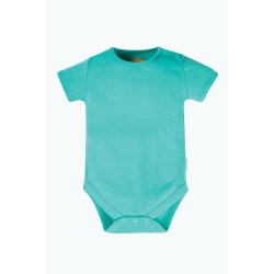 Top - Body - PLAIN - Aqua - Frugi - Short Sleeve - Unisex - last size