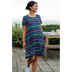 ADULT - Dress - FRUGI - Naomi - India Multi Stripe -  ladies UK 8, 10, 12, 14, 18 - flash no return offer