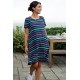 ADULT - Dress - FRUGI - Naomi - India Multi Stripe -  ladies UK 8, 10, 12, 14, 18 