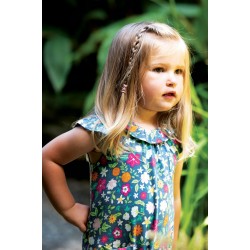 Trousers - Dungarees Playsuit Romper - Frugi - Esther- Flower Valley