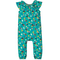 Playsuit Romper - RAINBOW - Frugi - Esther - HOLI - Rainbow Dots
