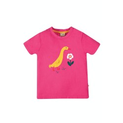 Top - BIRDS - Frugi - Avery - Duck - Pink - last size