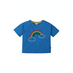 Top - Frugi - Myla - Blue Rainbow - last 6-7, 7-8y