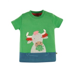Top - Frugi - Penryn - Green Farm  Cow Buffalo Cow - clearance