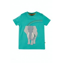 Top - Frugi - Carsen - Aqua Elephant 