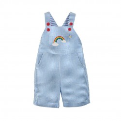 Trousers - Dungarees - Summer - Frugi - Godrevy - Light Summer - Rainbow- last size