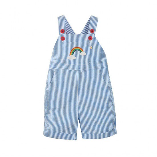 Trousers - Dungarees - Summer - Frugi - Godrevy - Light Summer - Rainbow- last size
