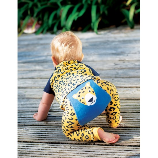 Top - Frugi - Happy Raglan - Leopard Spot - last size
