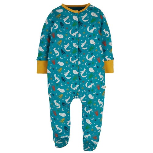 Babygrow - Frugi - Aqua Woodland Snooze - Independent indies shops exclusive   - 0-3, 3-6m  and 18-24m  - 45% off SALE offer