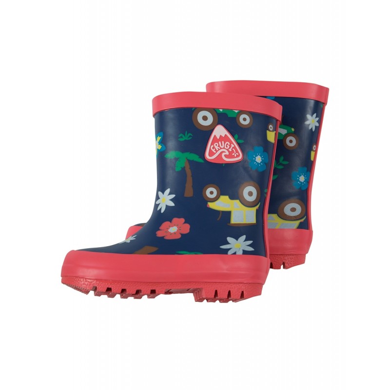 SIZE 3 4 5 6 7 8 9 10 BLUE TRACTOR PATTERN COLOURED WELLINGTONS WELLY BOOTS