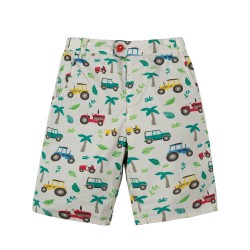 Shorts - Frugi - REVERSIBLE - Reuben -FARM  - Tropical Tractors Tresco 