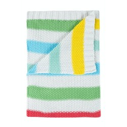 Muslins and Blankets - Blanket - STRIPES - Welcome Home - Rainbow multi stripe 