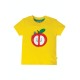 Top - Frugi - APPLE -  short sleeve - Yellow with Peek a boo  - last size