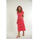 ADULT - Dress - FRUGI - Amalie - Red Flower - ladies UK 10, 12, 14, 16 ,18 - one of each size in sale