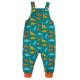 Trousers - Dungarees Parsnips - FRUGI - Blue Jurassic Dinosaurs