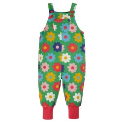 Trousers - Dungarees Parsnips - FRUGI - Green - Rainbow Daisy flower