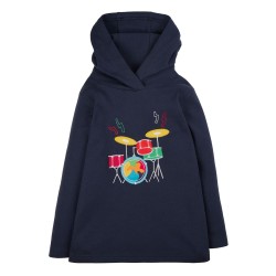 Top - Frugi - Campfire Hooded top - Drum Kit