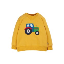 Jumper - FARM - Frugi - Easy on - Tractor - yellow sweatshirt