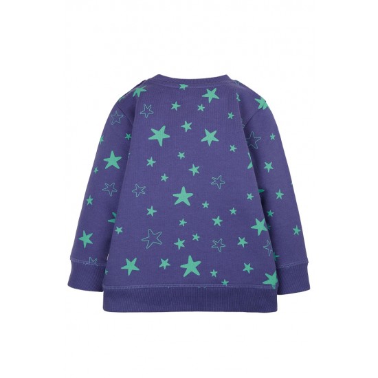 Jumper - Frugi - Sammy - Cosmic Purple Stars Unicorn - sweatshirt 