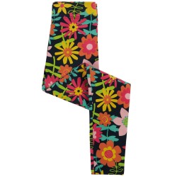 Leggings - Flowers - FRUGI - Leona - Dahlia - Indigo Blue Flower Field 