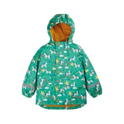 COAT - Frugi - Aqua Unicorns 