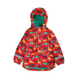 COAT - Frugi - Dinosaurs - Red Jurassic - last size 7-8y