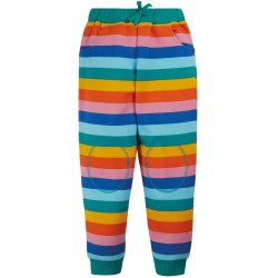 Trousers - Joggers - STRIPE - Frugi - Pink Rainbow - last two 2-3, 3-4y