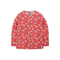 Top - Frugi - Bryher - Pink Unicorns 