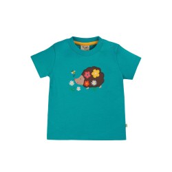 Top - GARDEN - Frugi - Creature - HEDGEHOG - Camper Blue