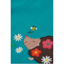 Top - Frugi - Creature - HEDGEHOG - Camper Blue