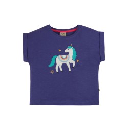 Top - Frugi - Sophia - Purple Unicorn