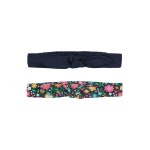 Headband - FRUGI - Astrid - 2pack - Indigo Blue Floral - Flowers - 0-5 yr and 6-12yr ( fits small adult)  sale 