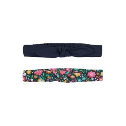 Hair Accessories - Band - FRUGI - Astrid - 2 pc - Indigo Kernow Blue Floral - Flowers - 0-5 or 6-12 yr