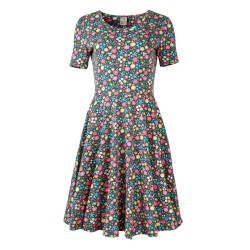 ADULT - Dress - SKATER - FRUGI - Sofia - Skater - Indigo Kernow Flowers - last size uk 10