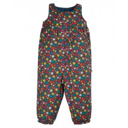 Trousers - Dungarees - Frugi - Reversible - Fay - DAISY Fields Denim Chambray - Flowers 