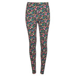 ADULT- Leggings - FRUGI - FLOWERS - Indigo Kernow floral Flowers - ladies UK 10,  18  - last two 