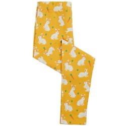 Leggings - FRUGI - LIBBY - BUNNY - Yellow rabbits - last size