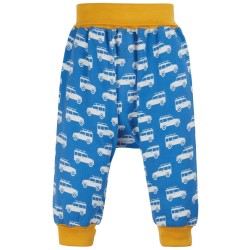 Trousers - Parsnip Pants - Vehicles - FRUGI - Cornish Blue Truck Land Rides - last 18-24m , 2-3y