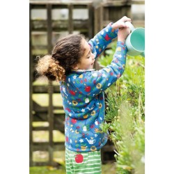 Fleece - GARDEN - FRUGI - Blue - National Trust specials