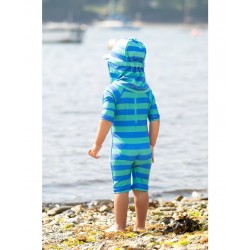 Sun and swim - Swimwear - Frugi - Sun Safe Suit - SHARKS - last size 4-5 y in sale