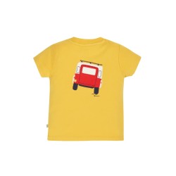 Top - Frugi - Scout - Yellow CAMP VEHICLE 